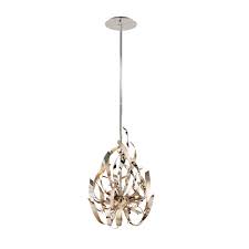 .crystal chandeliers stairway lighting pendant fixture church led chandelier lustre de cristal e14 hotel lighting. Corbett Lighting Graffiti 3 Light Silver Leaf Mini Pendant With Smoked Crystal Champagne Overstock 10431996