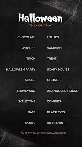 Halloween Instagram Story Template Instagram Story Template Instagram Story Questions Story Template