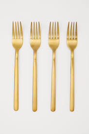 4 Pack Forks Gold Coloured Home All H M Gb Cheap Home Decor Home Decor Kitchen H M Home