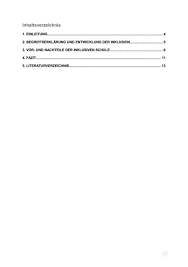 Lade dir kostenlose hausarbeiten zu vielen verschiedenen themengebieten herunter! Chancen Und Risiken Der Inklusion Seminararbeit Hausarbeit
