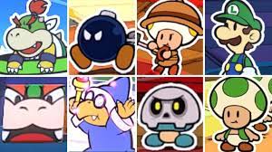 Paper Mario The Origami King - All Partners in Battle + Secret Partners -  YouTube