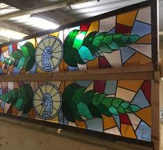 Traditional leaded glass and stained painted panels and decorative windows for churches, homes and schools by stained glass artists. Stained Glass Windows Authentic Reclamation