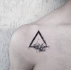 Tattoo By Cansuolga Triangle Tattoo Triangle Tattoos Triangle Tattoo Tattoo Designs