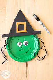 They turned out super cute and everyone had a great time decorating them. Easy Paper Plate Witches Fun Witch Craft For Kids Perfect For Halloween