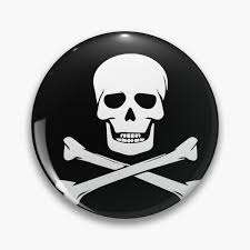 Jolly Roger Pins and Buttons for Sale