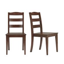 Order drive up · expect more. Stylewell Walnut Finish Dining Chair With Ladder Back Set Of 2 17 72 In W X 36 77 In H Szp006 5 The Home Depot