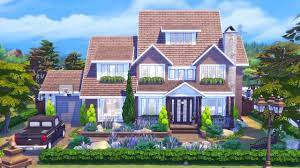 Rustic Outlook The Sims 4 Family Home Speed Build Sims 4 House Design Sims House Sims 4 Family