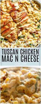 Tuscan Chicken Mac And Cheese One Pot Stove Top Pasta Dishes Chicken Recipes Recipes