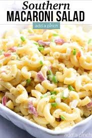 Season your salad with salt and pepper.add mayonnaise and mix to combine. Southern Macaroni Salad Recipe Add A Pinch