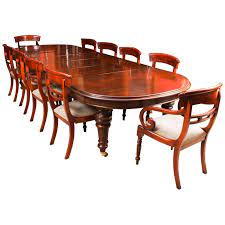 Cabinetmakers and furniture makers often signed handmade if all else fails to help you establish a value for your mahogany dining set, contact an appraiser or an antiques dealer to have them give you a price range. Antique Victorian D End Mahogany Dining Table 19th Century And 10 Chairs At 1stdibs