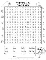 numbers worksheets find the word 1 20 planerium