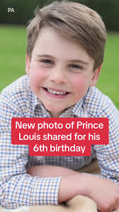 Adorable 6th Birthday Photo of Prince Louis by Princess Kate