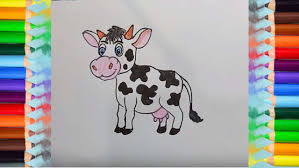 How To Draw A Cute Cartoon Cow Step By Step Cartoon drawings easy drawings cow drawing easy cartoon cow face cow clipart cute little drawings cow head cow painting cartoon stickers. how to draw a cute cartoon cow step by step