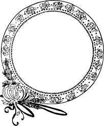 Art Nouveau Circle Drawing Clipart Best Circle Drawing Clip Art Flower Frame