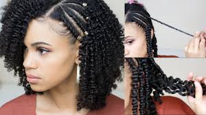 Firstly, it has a very cute position of the braids on the back of the head. How To Get A Defined Twist Out Natural Hair Youtube