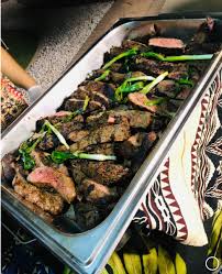 Includes rice, macaroni salad & veggies. Hawaiian Style Catering Islanders Luau
