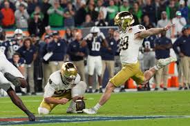Notre Dame gets late pick and field goal to make title game with 27-24 win  over Penn State