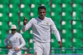 South Africa spinner Muthusamy's 6 wickets help dismiss Pakistan for 378 in 1st test