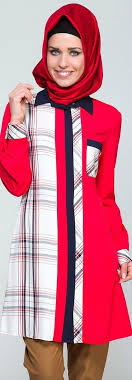 Tekbir Kirmizi Tunik Modelleri Modest Outfits Fashion Hijab Fashion