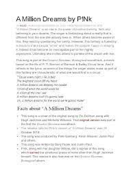 A Million Dreams Analysis Song Structure