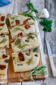 Focaccia Au Romarin Et Tomate Sechee Mes Recettes Healthy En 2020 Recette Recette Healthy Focaccia