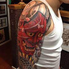 Anders Hannya Dragon Tattoo Holmsund Color Hannya Mask Tattoo Japanese Tattoo Dragon Tattoo