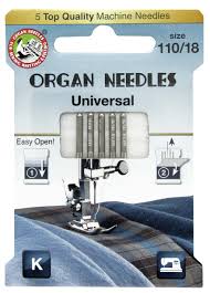 Organ Needle Company Machine Needles Universal Size 110 18 5 Pc 1