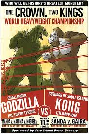 As a squadron embarks on a perilous mission into fantastic uncharted terrain, unearthing clues to the titans' very origins and mankind's survival, a conspiracy. A Poster For The Big Fight King Kong Vs Godzilla 1962 Godzilla King Kong Vs Godzilla Kong Godzilla King Kong