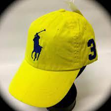 Polo Ralph Lauren 1967 Mcmlxvii 3 Big Pony Baseball Cap Optic Yellow Golf Cap Pony Baseball Baseball Cap Baseball