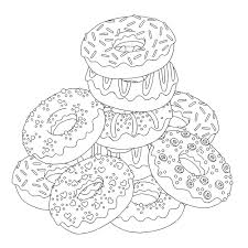 You can find here 2 free printable coloring pages of kawaii donuts. Donuts Coloring Pages Coloring Home