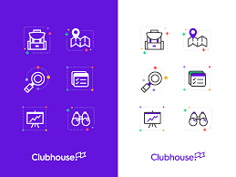 Create icons with border and text. Clubhouse Icons Club House Icon Best Icons