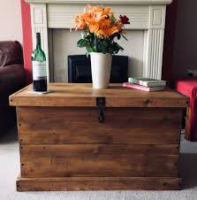 Wooden Chest Ottoman Coffee Table Pine Storage Box Rustic Trunk Blanket Box Wooden Chest Blanket Box Storage