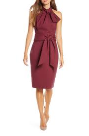 Mark James By Badgley Mischka Bow Halter Neck Cocktail Dress With Images Cocktail Dresses Online Red Cocktail Dress Nordstrom Dresses
