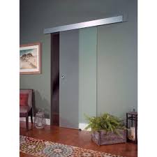 Cheap doors, buy quality home improvement directly from china suppliers:diyhd black steel framed glass door panel interior clear tempered glass sliding barn door slab enjoy free shipping worldwide! Pinecroft 32 In X 81 In Glass Sliding Barn Door With Hardware Kit 8bdgl3080op The Home Depot