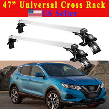 Steel round roof rack crossbars. 2x 47 Fit Nissan Versa Car Top Luggage Cross Bar Roof Rack Carrier 3 Kind Clamp Auto Parts Accessories Car Truck Parts