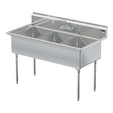 triple bowl stainless steel kitchen sinks
