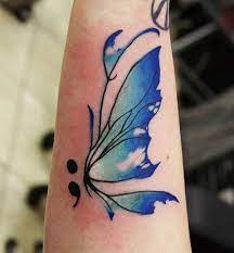 30 Inspirational Semicolon Tattoo Designs Cuded Unique Semicolon Tattoos Semicolon Butterfly Tattoo Semicolon Tattoo