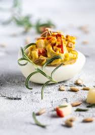 Apple Rosemary Deviled Eggs Little Rusted Ladle Recipe Recipes Homemade Appetizer Traditional Deviled Egg Recipe
