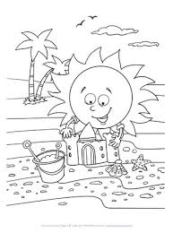 You might also be interested in. Sun And Sand Castle Coloring Page All Kids Network