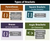 Brackets (The Different Types of Brackets)