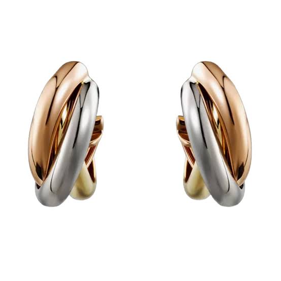 Kate Middleton's Cartier Trinity Earrings in 18ct rose, yellow and white- gold