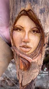 Female wood spirit carving :)