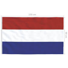 דגל במידה סטנדרטית 100x150 סמ. Netherlands Flag And Pole Aluminium 6 2 M 146069 146039