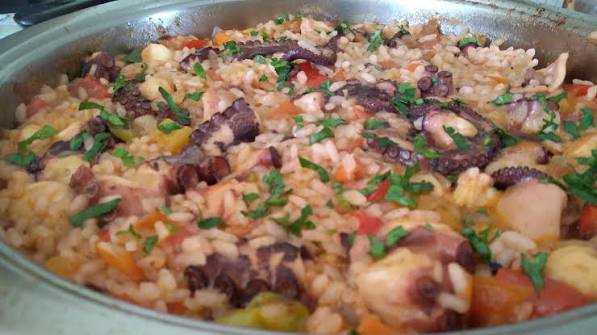 Arroz con pulpo/Rice with octopus