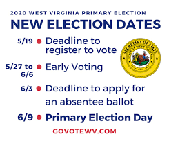 Coronavirus Update New Dates Set For W Va 2020 Primary Election West Virginia Press Association