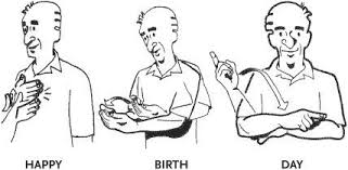 Happy Birthday In Sign Language Bsl Asl Happy Birthday Signlanguageforkids Sign Language For Kids Sign Language Words Asl Sign Language
