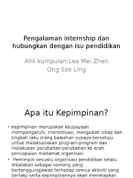 Ang guik ghoon nur amra. Tajuk 6 Isu Kepimpinan