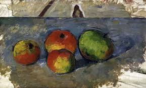 Das bild von paul cezanne „stillleben mit früchtekorb zeigt einen tisch mit früchten, im hintergrund ist ein zimmer zu erkennen. Paul Cezanne Bilder Auf Leinwand Bestellen Frei Haus