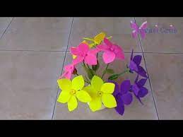 Cara Membuat Bunga Alamanda Dari Kain Flanel Youtube Bunga Kain Flanel Bunga Tulip