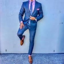 Finish off the look with brown or black shoes. Buy Dark Blue Suit With Pink Shirt Cheap Online